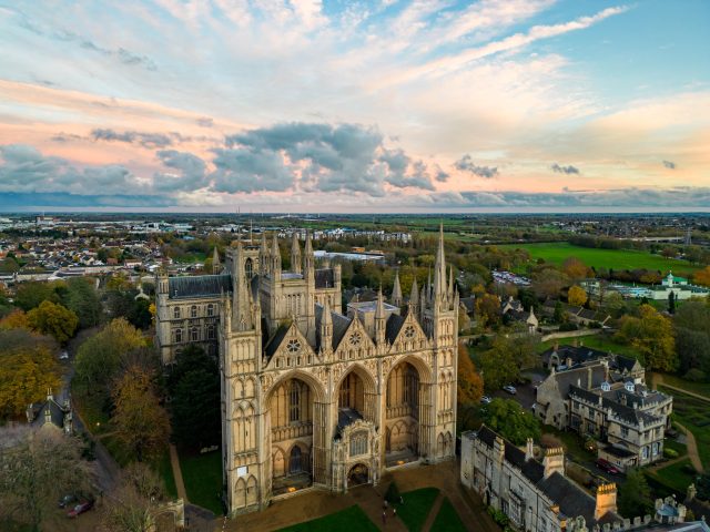 Autumn Sunset Over Cathedral