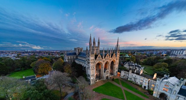 Autumn Sunset Over Cathedral