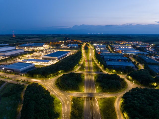 Night Aerials Peterborough Gateway J17 A1