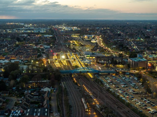 Peterborough City Centre And Railway Station